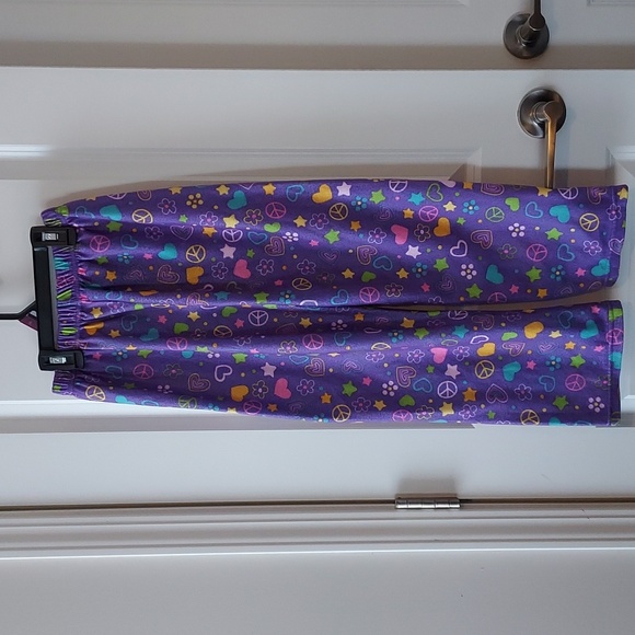 Just Love kids pj's purple with cute symbols throughout 8-10 - Picture 5 of 10